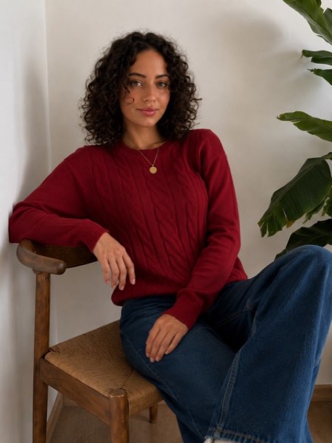 Sweater bordó
